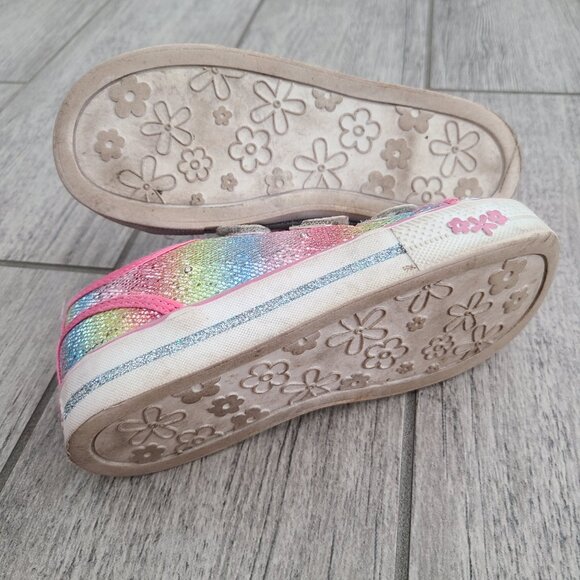 S Sport by Skechers light up sneakers rainbow glitter pink girls size 11 - Picture 12 of 14